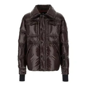 Moncler Grenoble Tecka Ski Down Jacket in Dark Brown