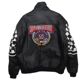 NASCAR 50th Anniversary Jeff Hamilton Leather Jacket (L)
