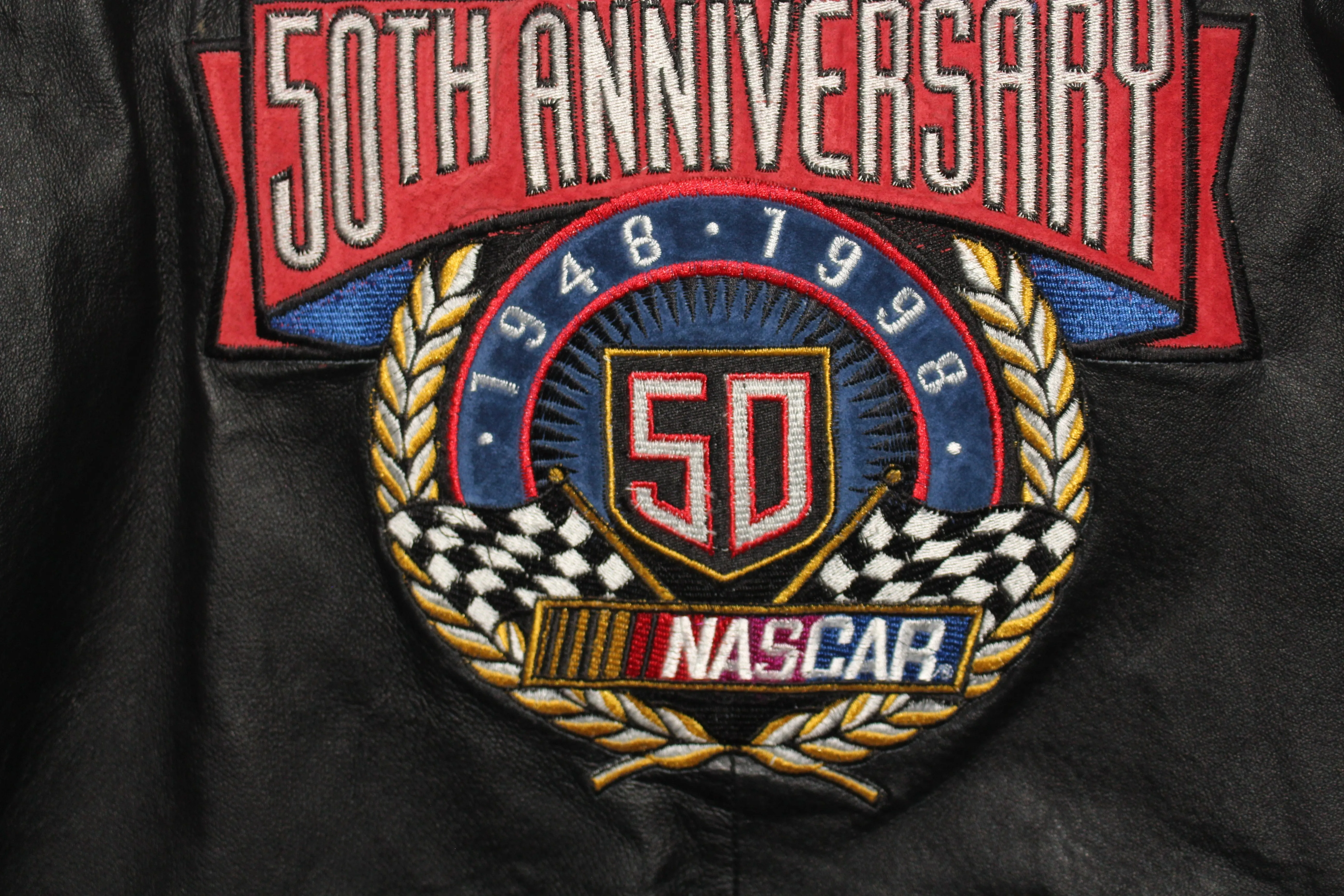 NASCAR 50th Anniversary Jeff Hamilton Leather Jacket (L)