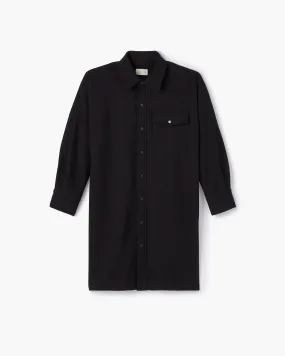 Oversized Shirt Jacket - Black