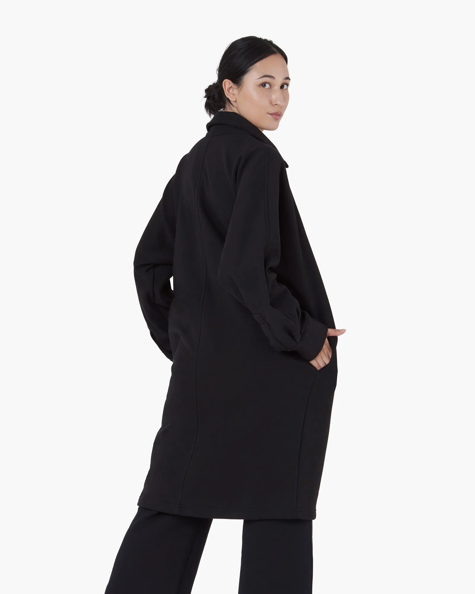 Oversized Shirt Jacket - Black