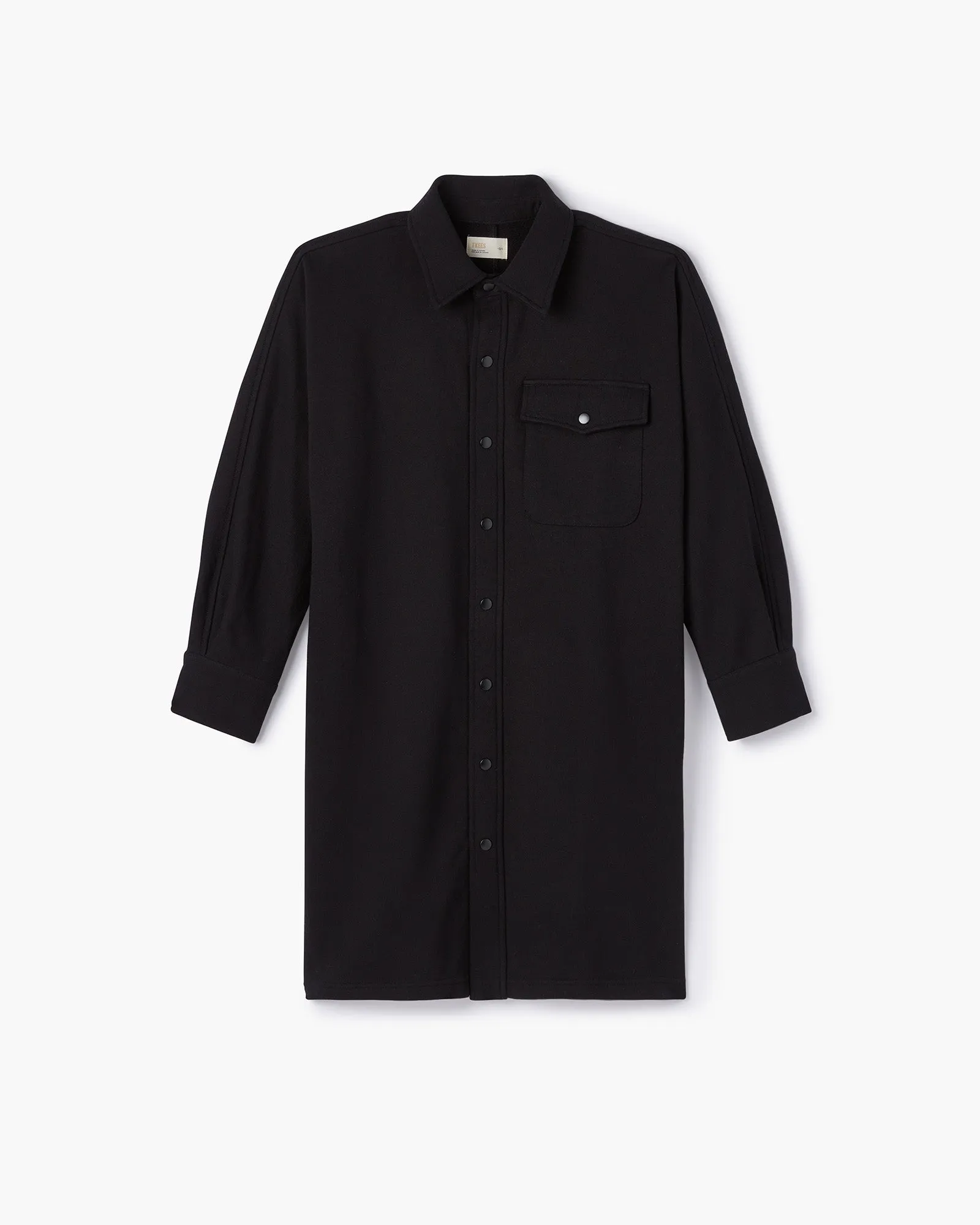 Oversized Shirt Jacket - Black