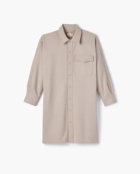 Oversized Shirt Jacket - Sand