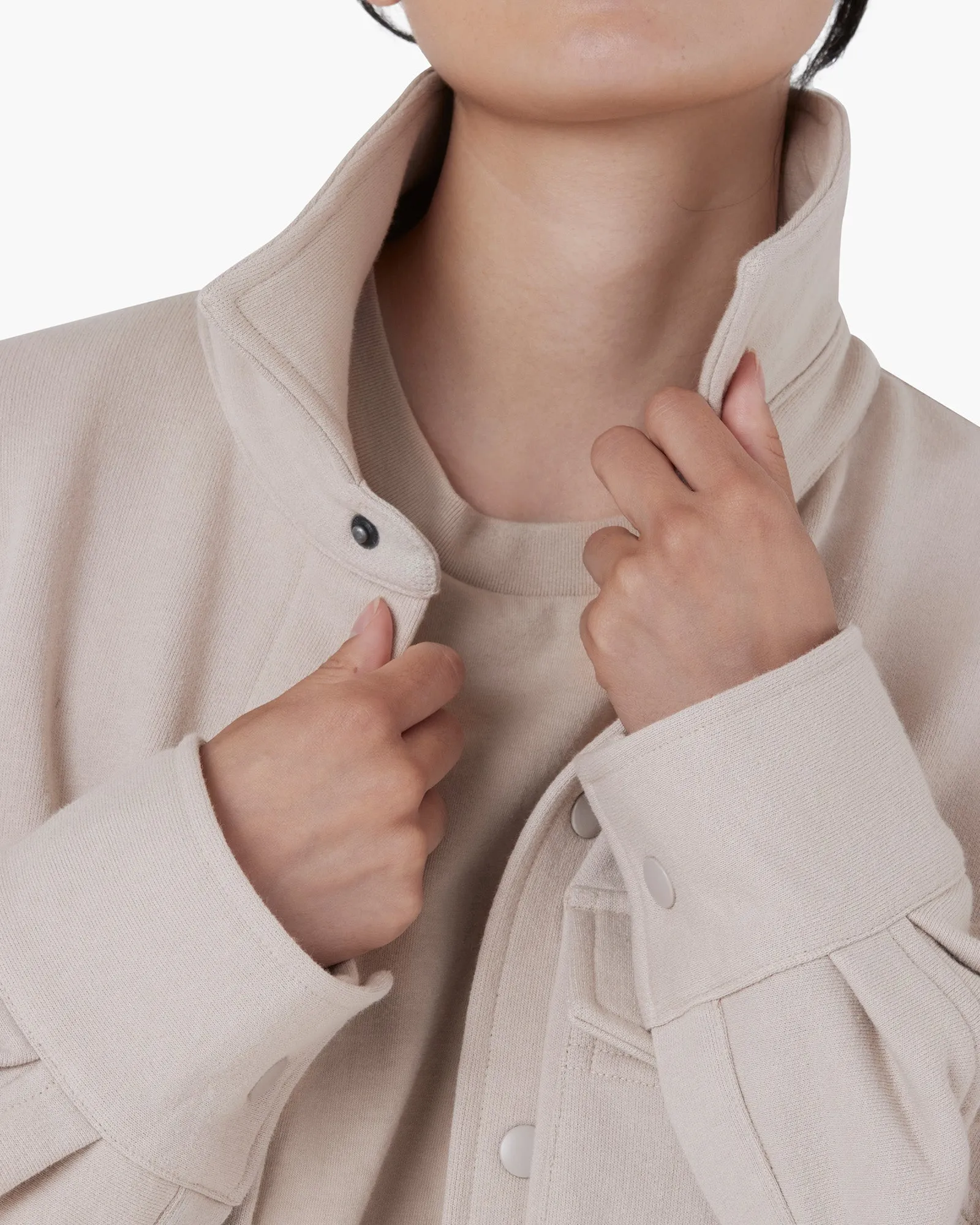 Oversized Shirt Jacket - Sand