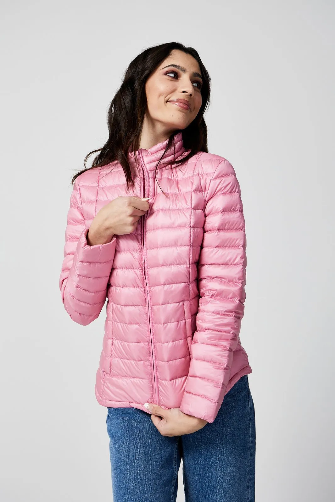 Pink Duck Down Jacket