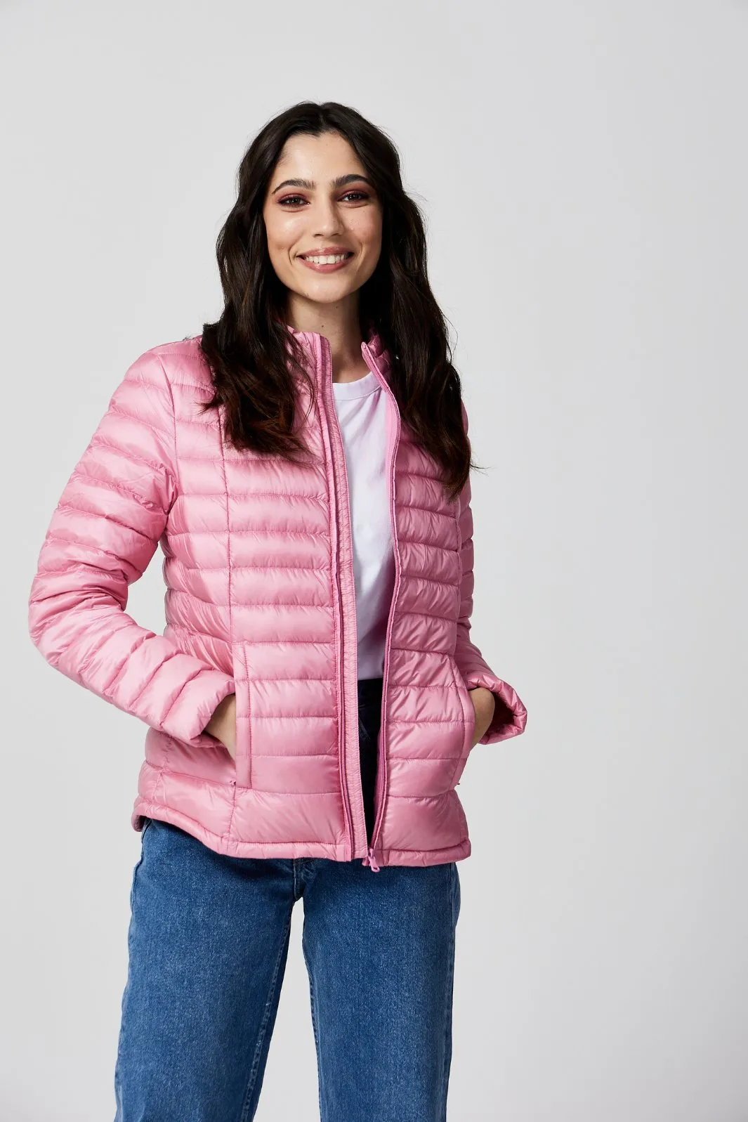 Pink Duck Down Jacket