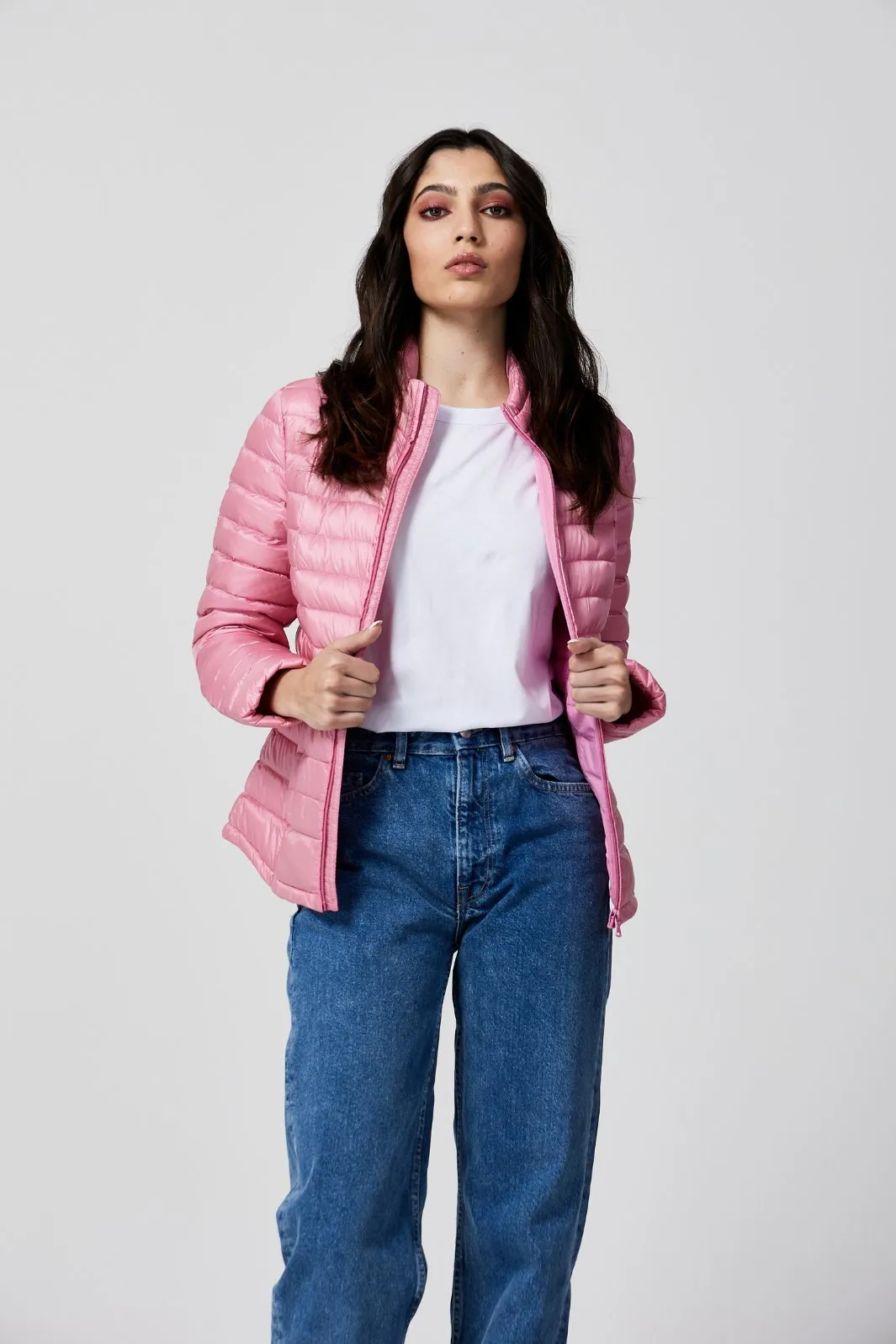 Pink Duck Down Jacket