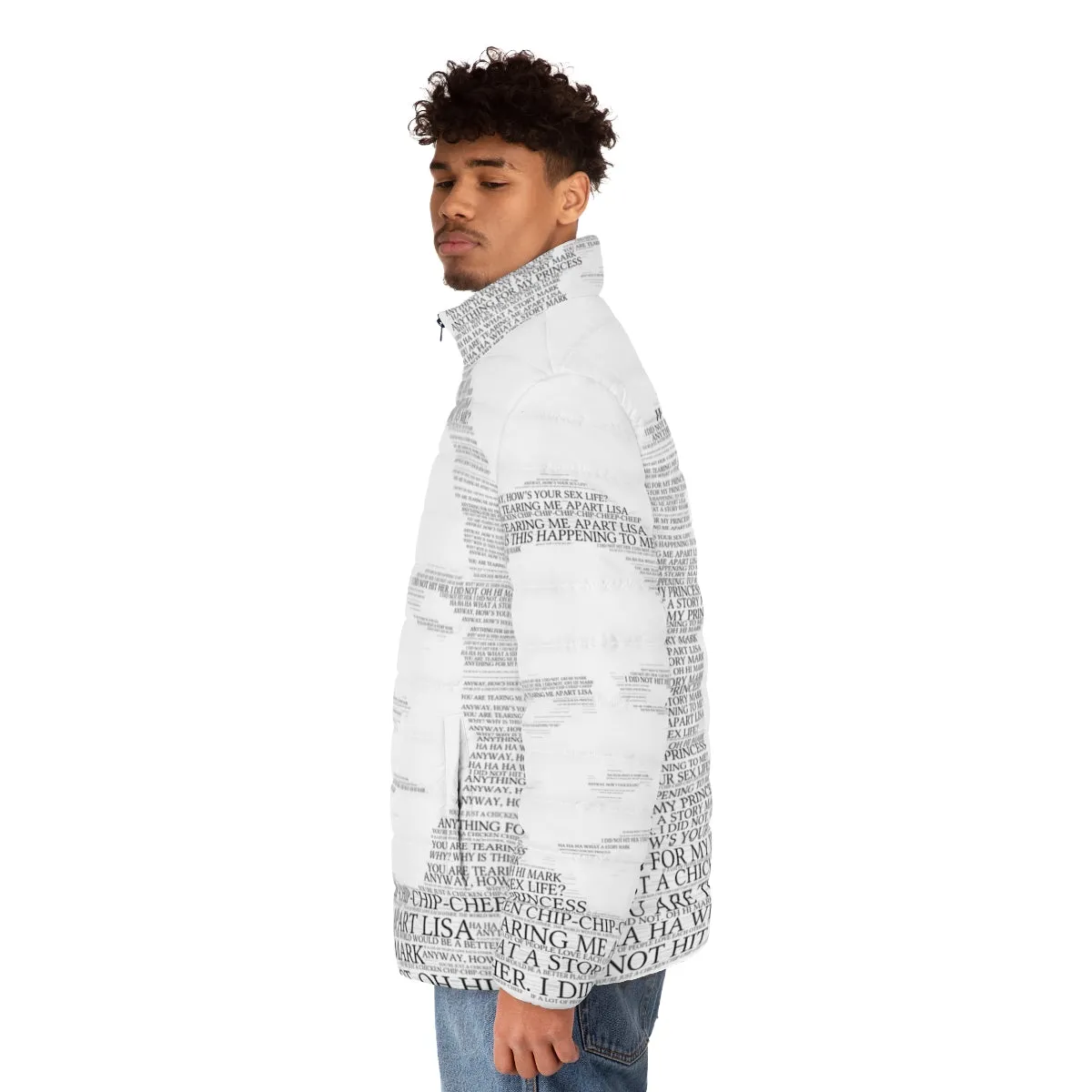 "The Room" Inspired Johnny's Words of Wisdom Puffer Jacket