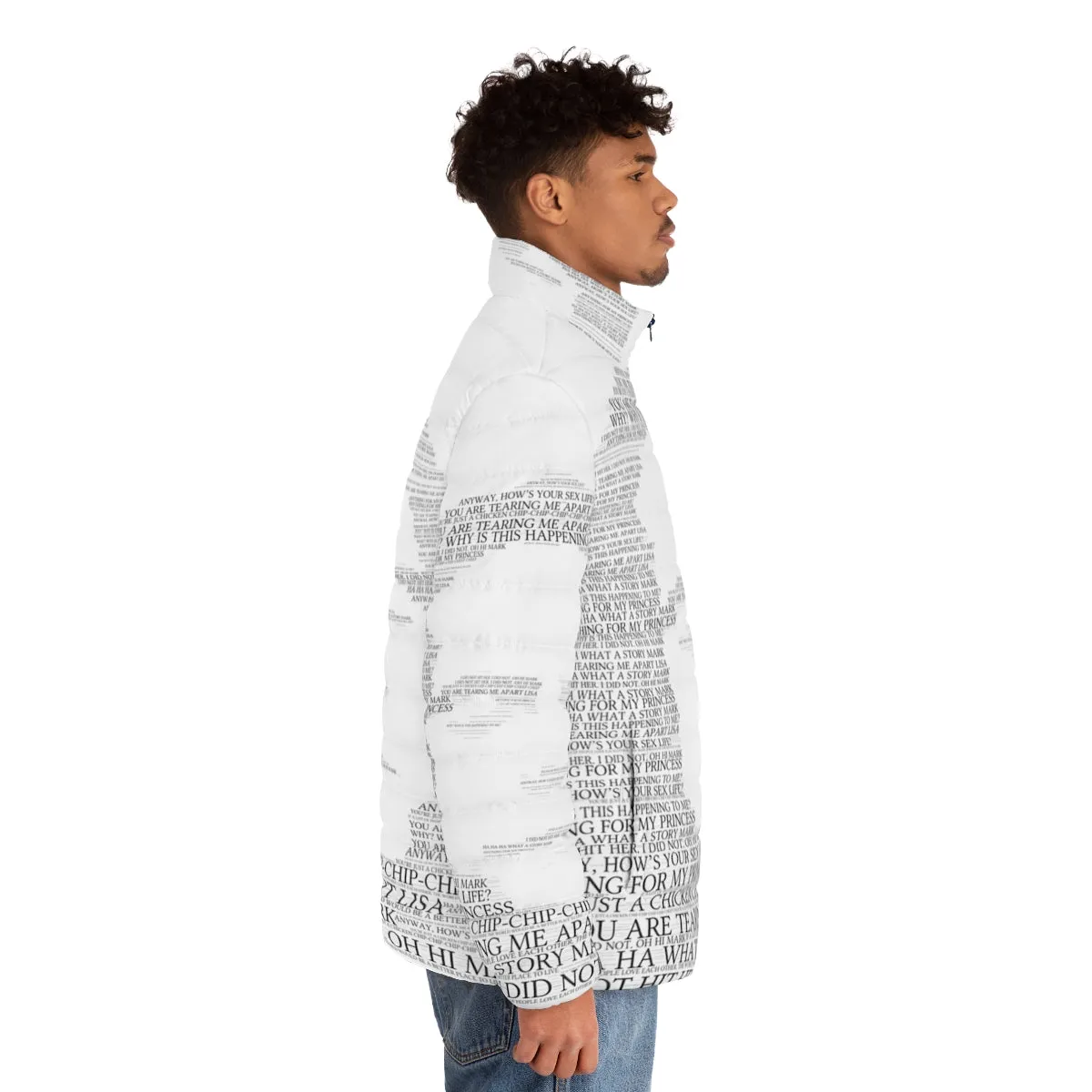 "The Room" Inspired Johnny's Words of Wisdom Puffer Jacket