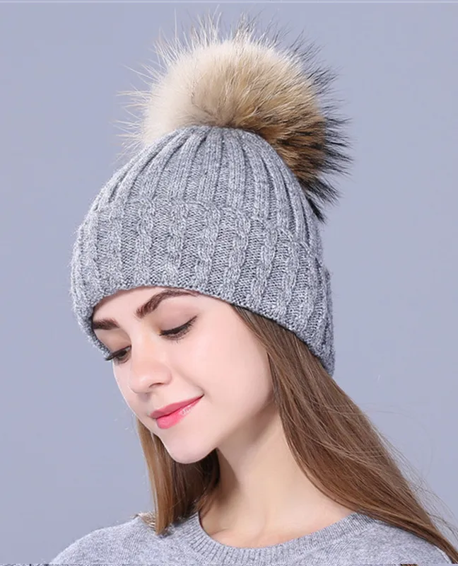 Rhinestone embroidery Knit beanie