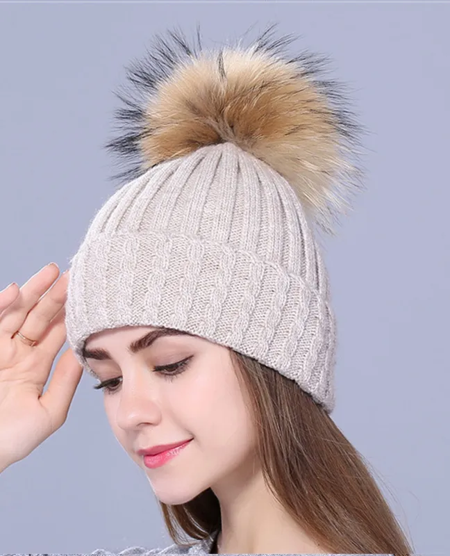 Rhinestone embroidery Knit beanie
