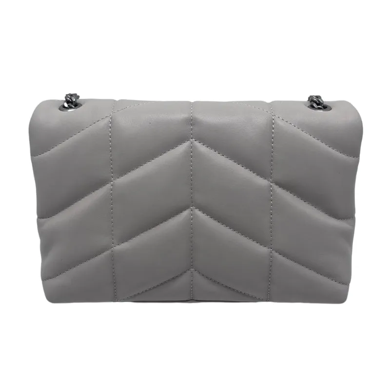 Saint Laurent Small Monogram Crema Puffer Bag