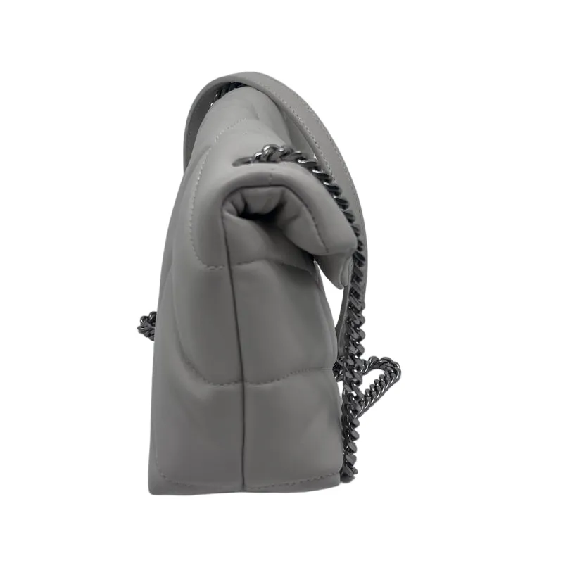 Saint Laurent Small Monogram Crema Puffer Bag