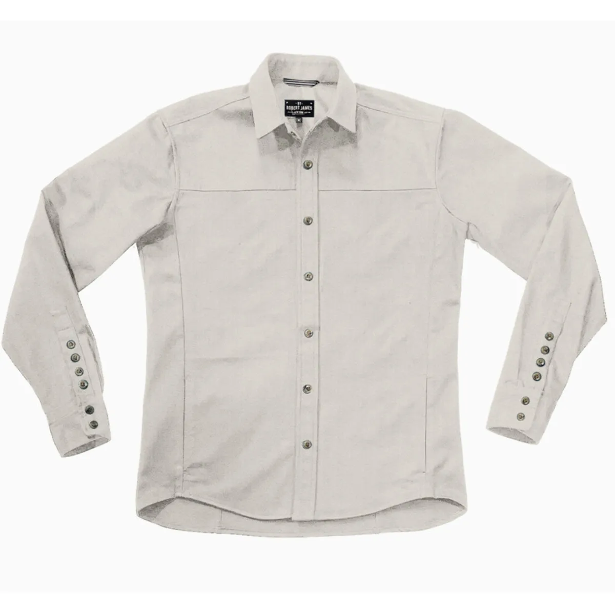 SB LACHINE  // CLEAN - HERRINGBONE SHIRT JACKET - Yoke No Pockets  - 6 SMALL BATCH COLORS