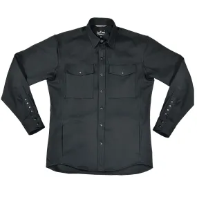 SB LACHINE // YOKED UP -  9OZ BLCK DENIM SHIRT JACKET - Pockets On Yoke - SMALL BATCH