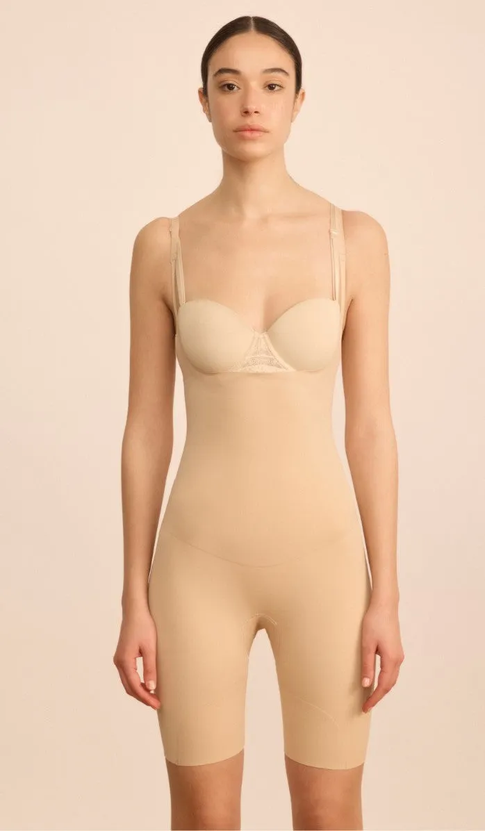 SCULPTING OPEN-CHEST OVERALL - POWDER