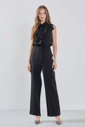 Sleeveless Ruffle Jumpsuit