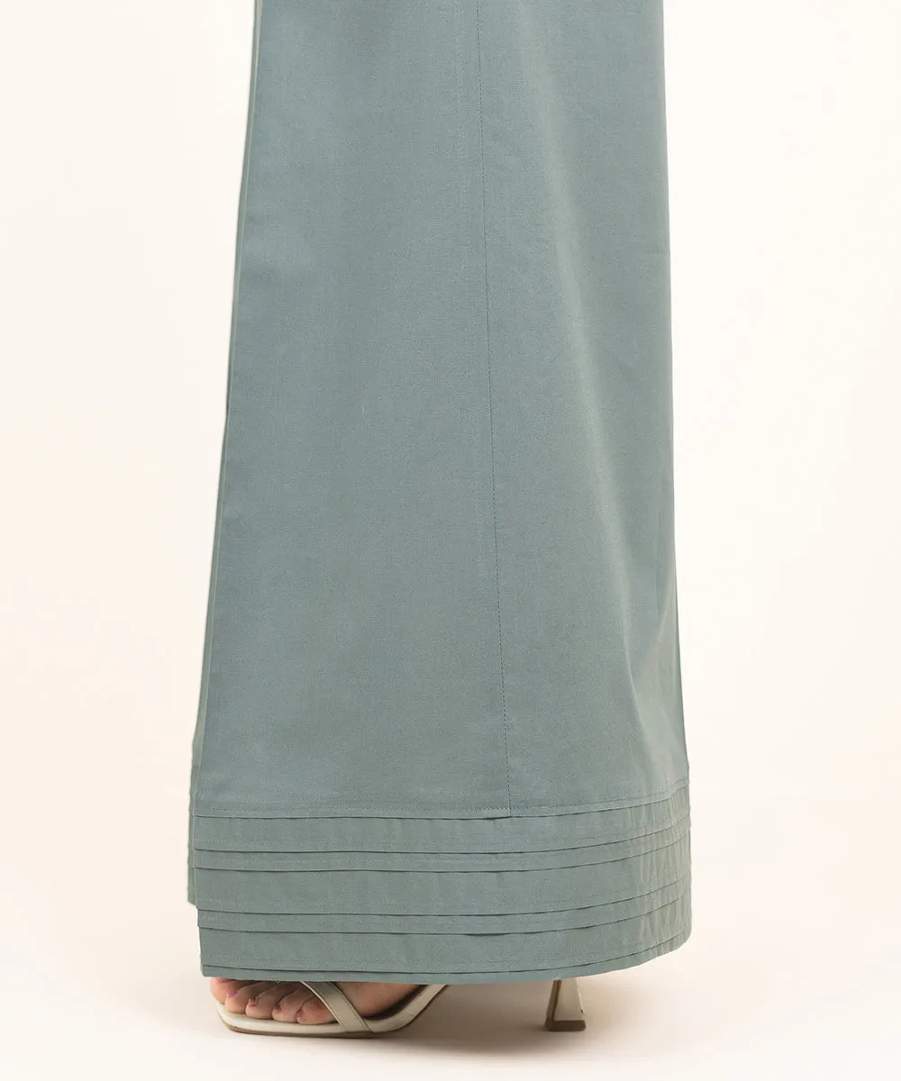 Solid Cambric Flared Pants