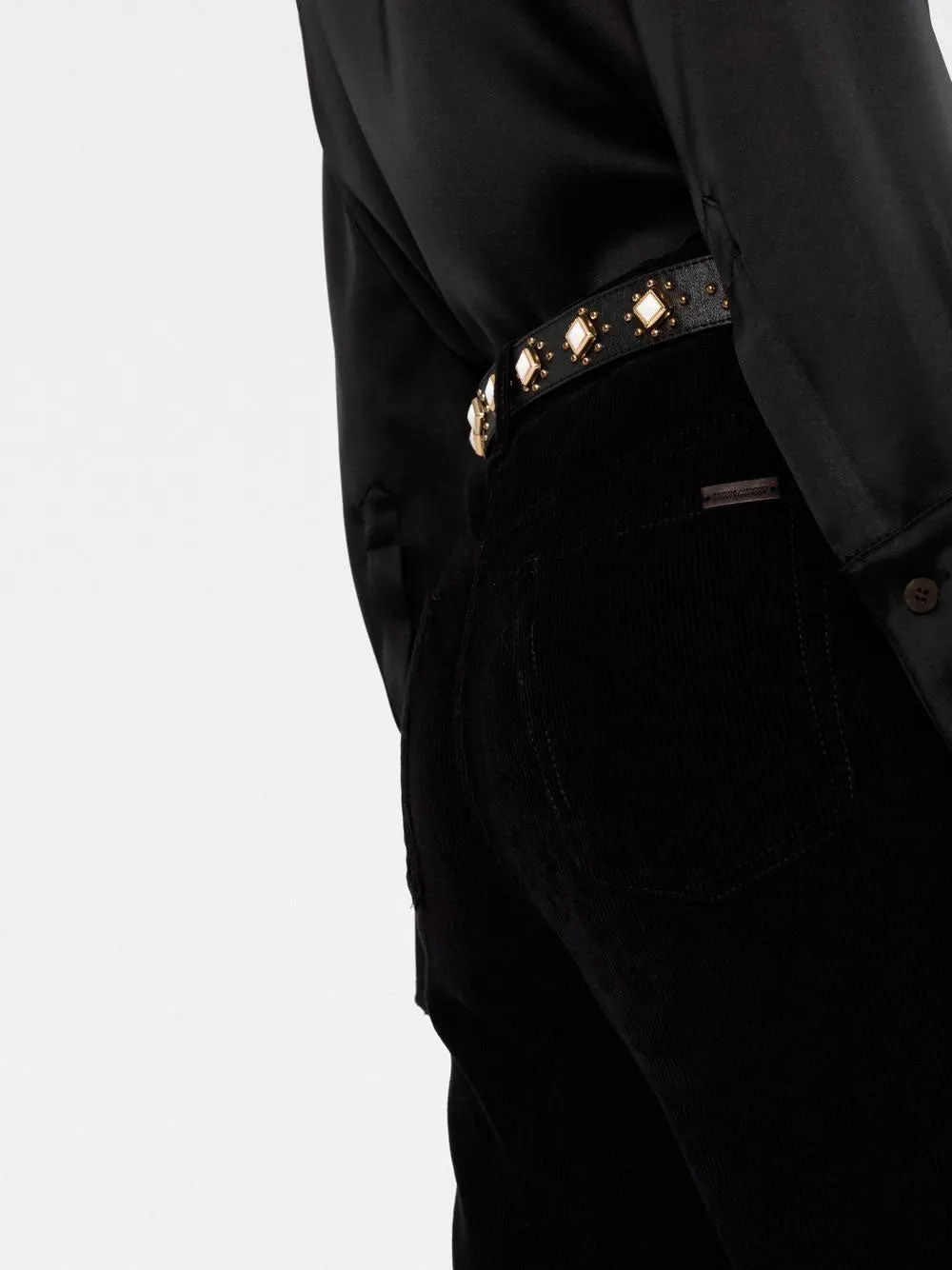 Straight-leg corduroy pants