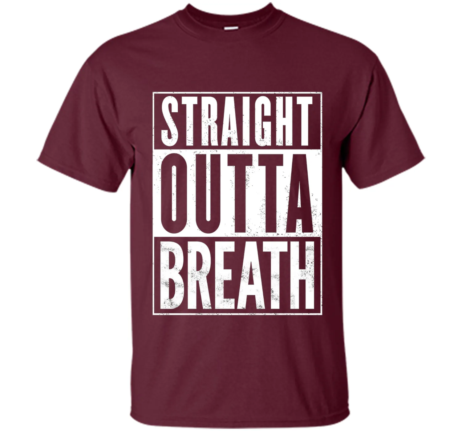 Straight Outta Breath Funny T-Shirt