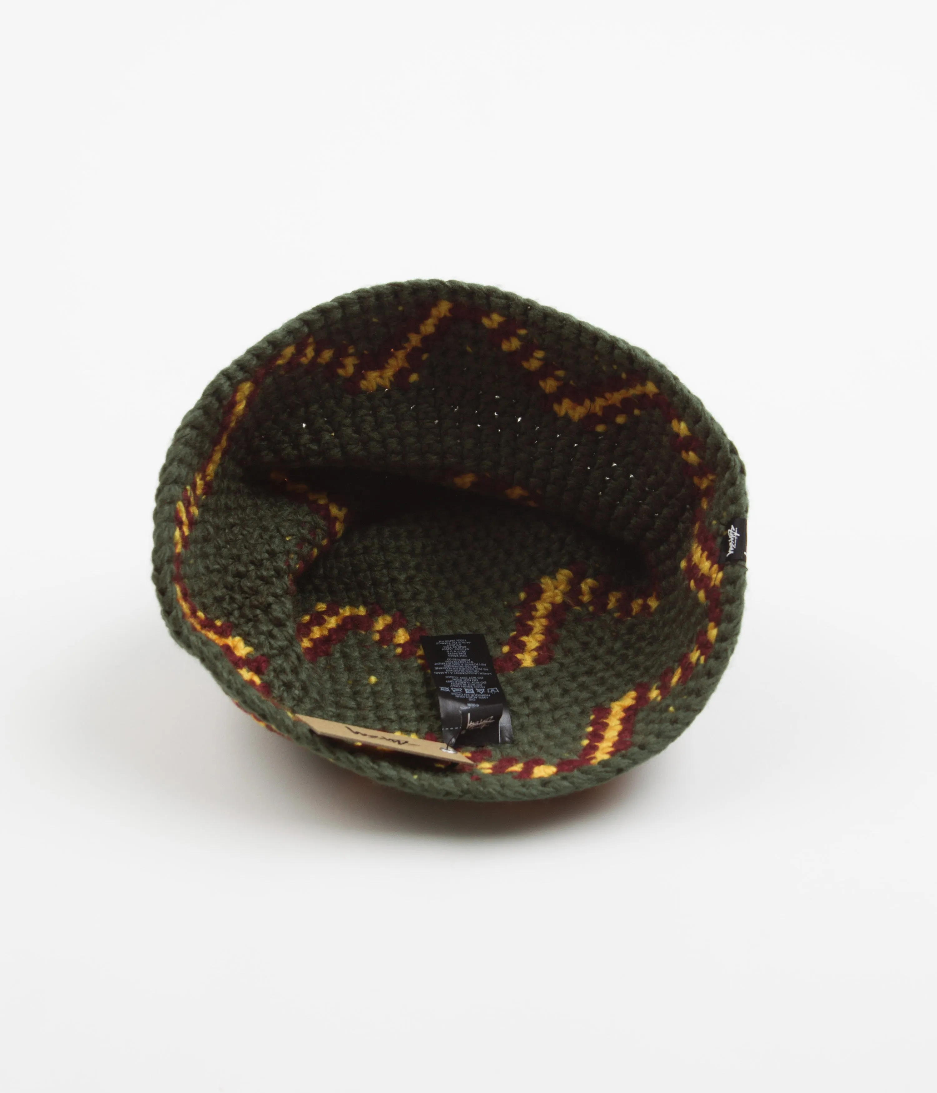 Stussy Giza Knit Bucket Hat - Olive