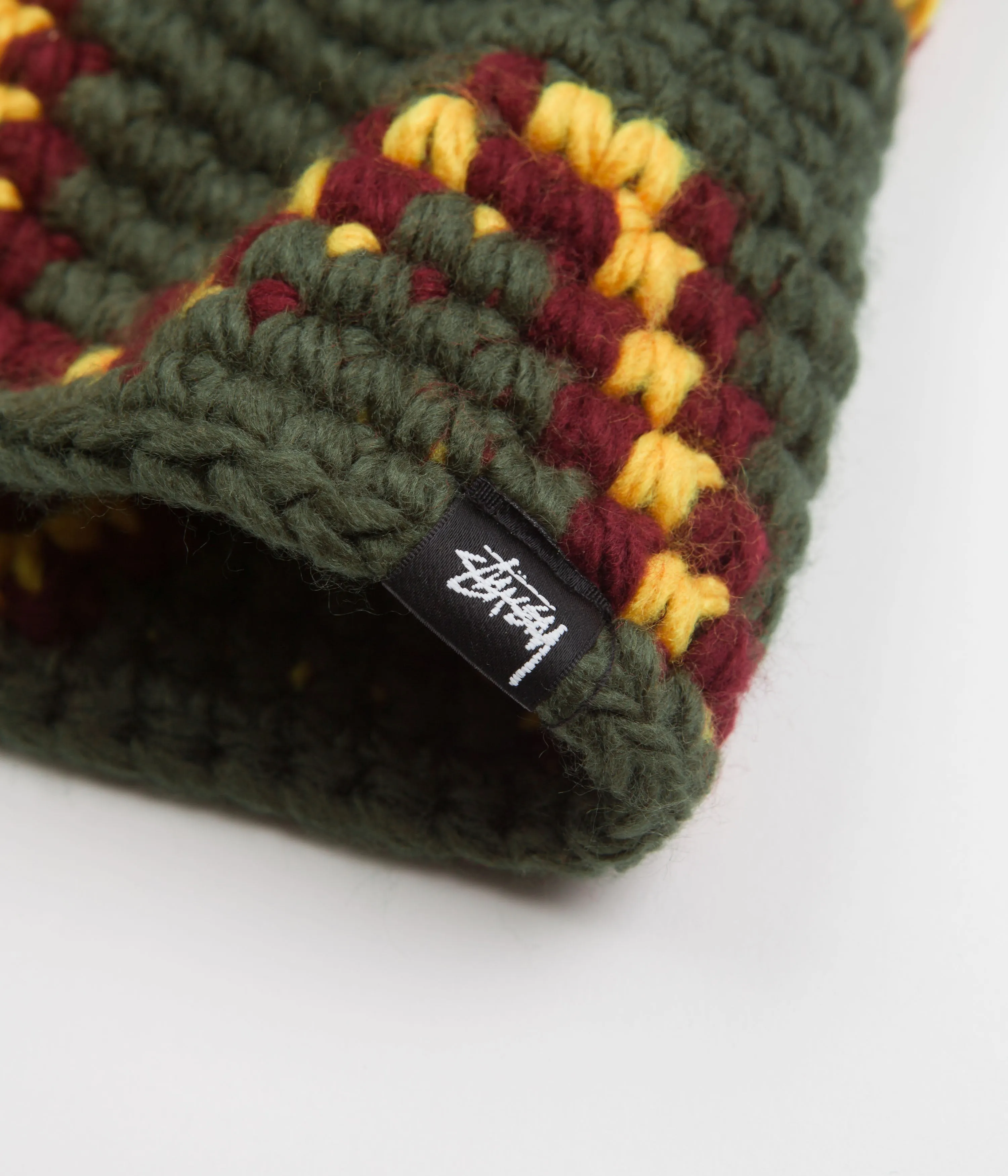 Stussy Giza Knit Bucket Hat - Olive