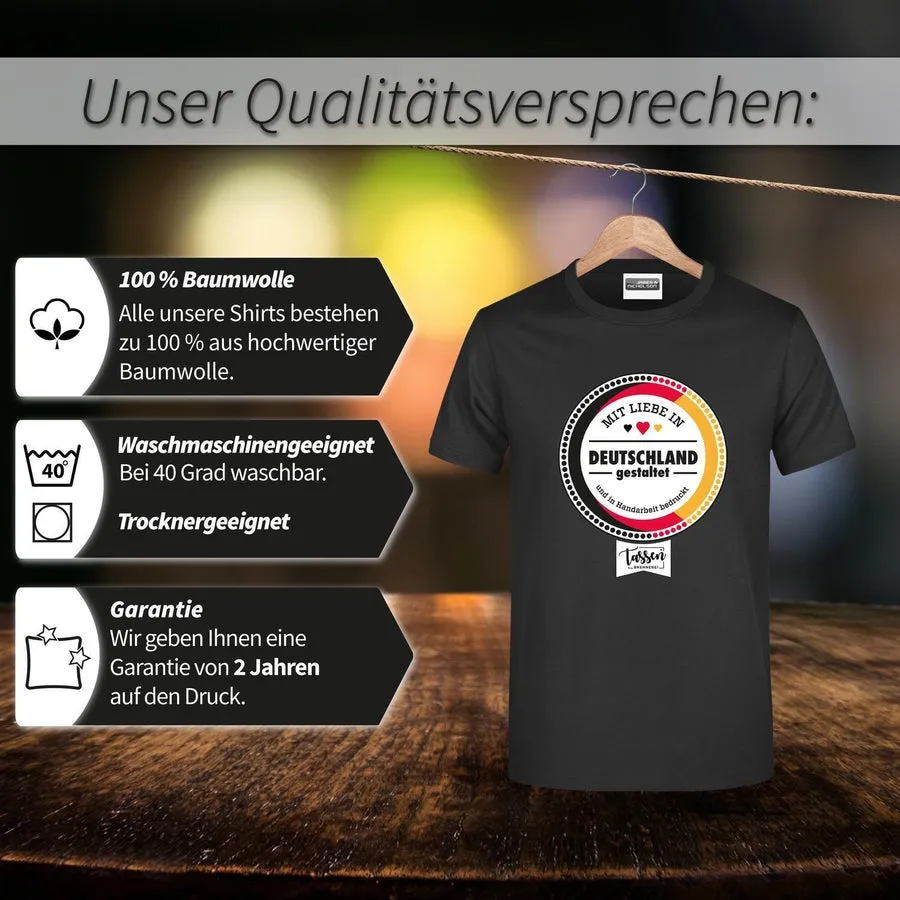 T-Shirt Herren - Spielkarte Pik Bube/Bauer