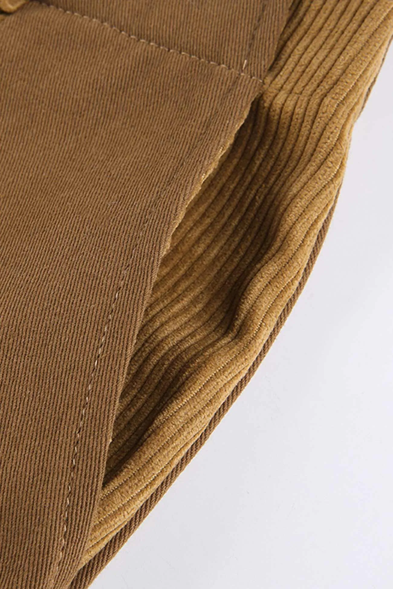 TastyHottie - High Waist Corduroy Patchwork Long Pants