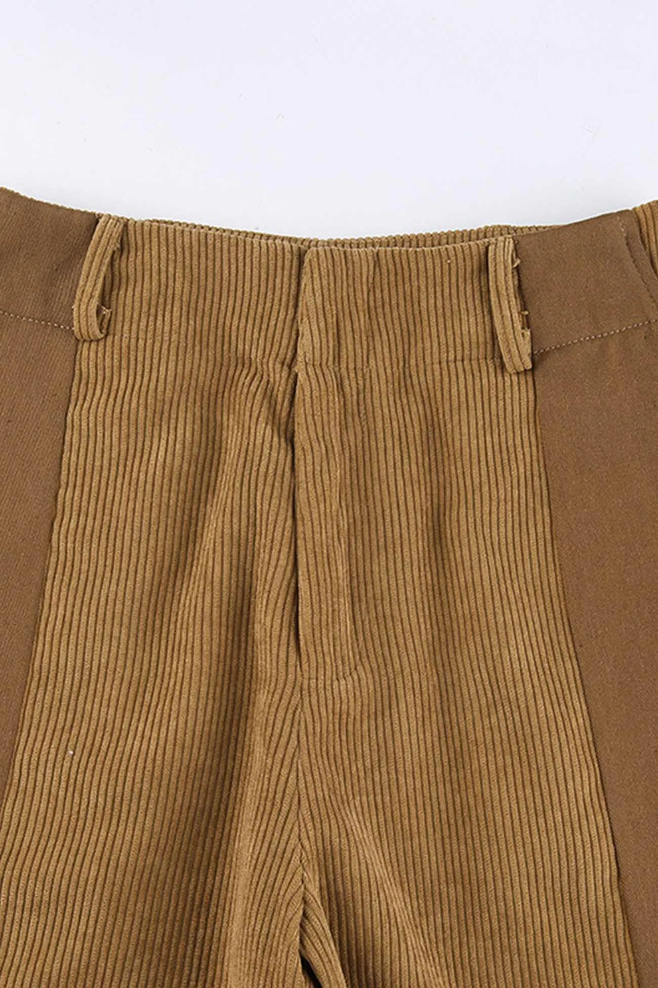 TastyHottie - High Waist Corduroy Patchwork Long Pants