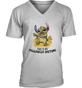 This Is My Halloween Costume Mummy Stitch Shirt Men's Vneck
