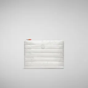 Unisex quilted pouch big Thalassa in FOG GREY