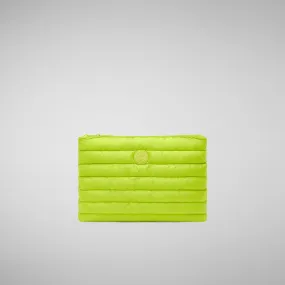 Unisex quilted pouch big Thalassa in lichen green