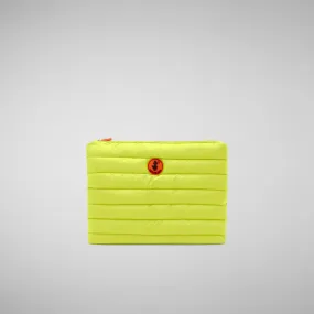 Unisex Solane Pouch in Fluo Yellow