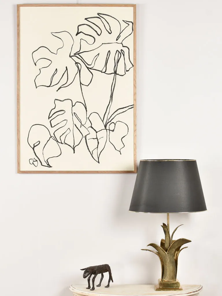 Very large still life - Monstera -Caroline Beauzon 40½" x 28¼"
