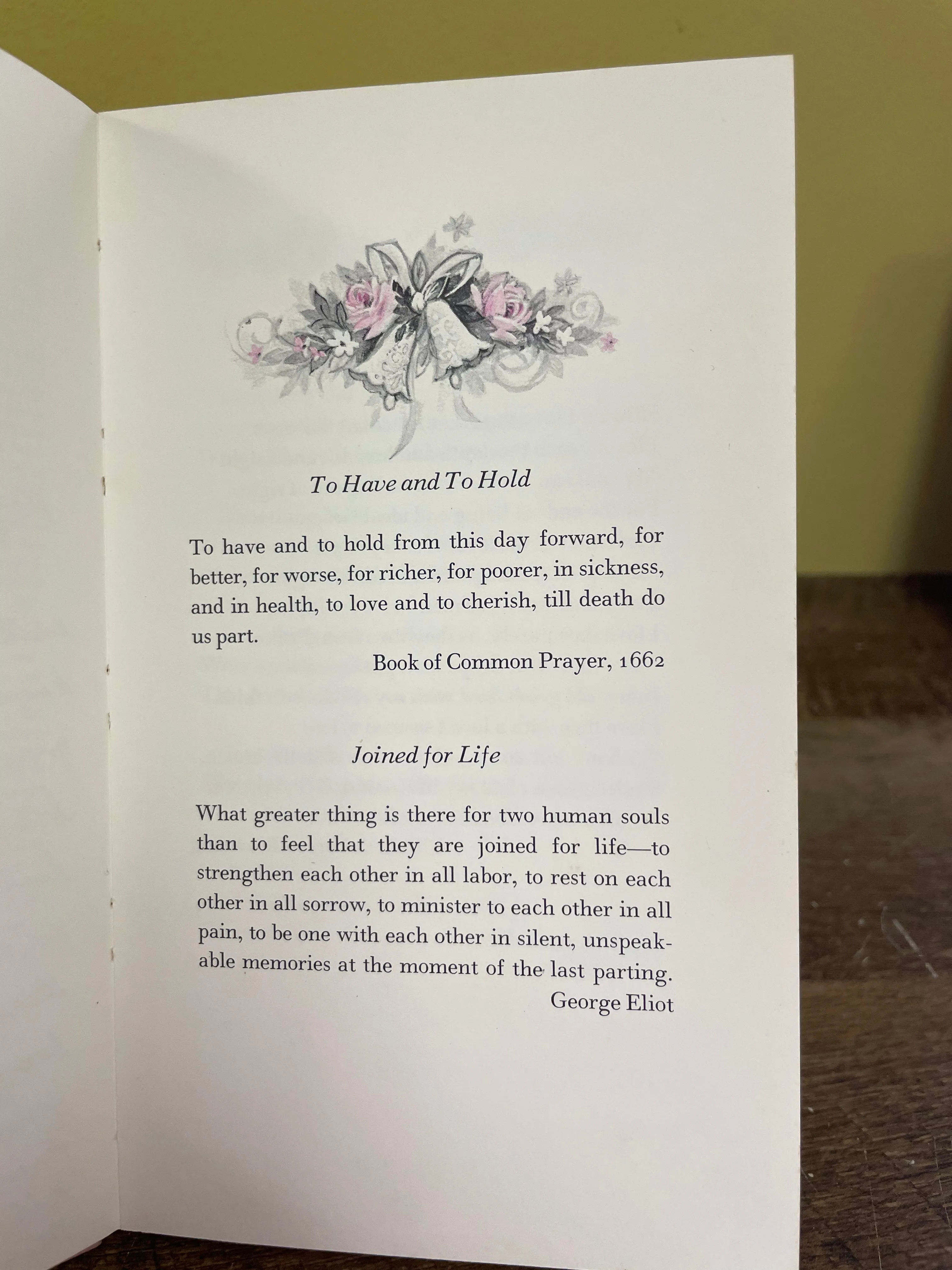 Vintage Hallmark “I Thee Wed” Tributes to Love and Marriage 1969 Hardcover with Jacket