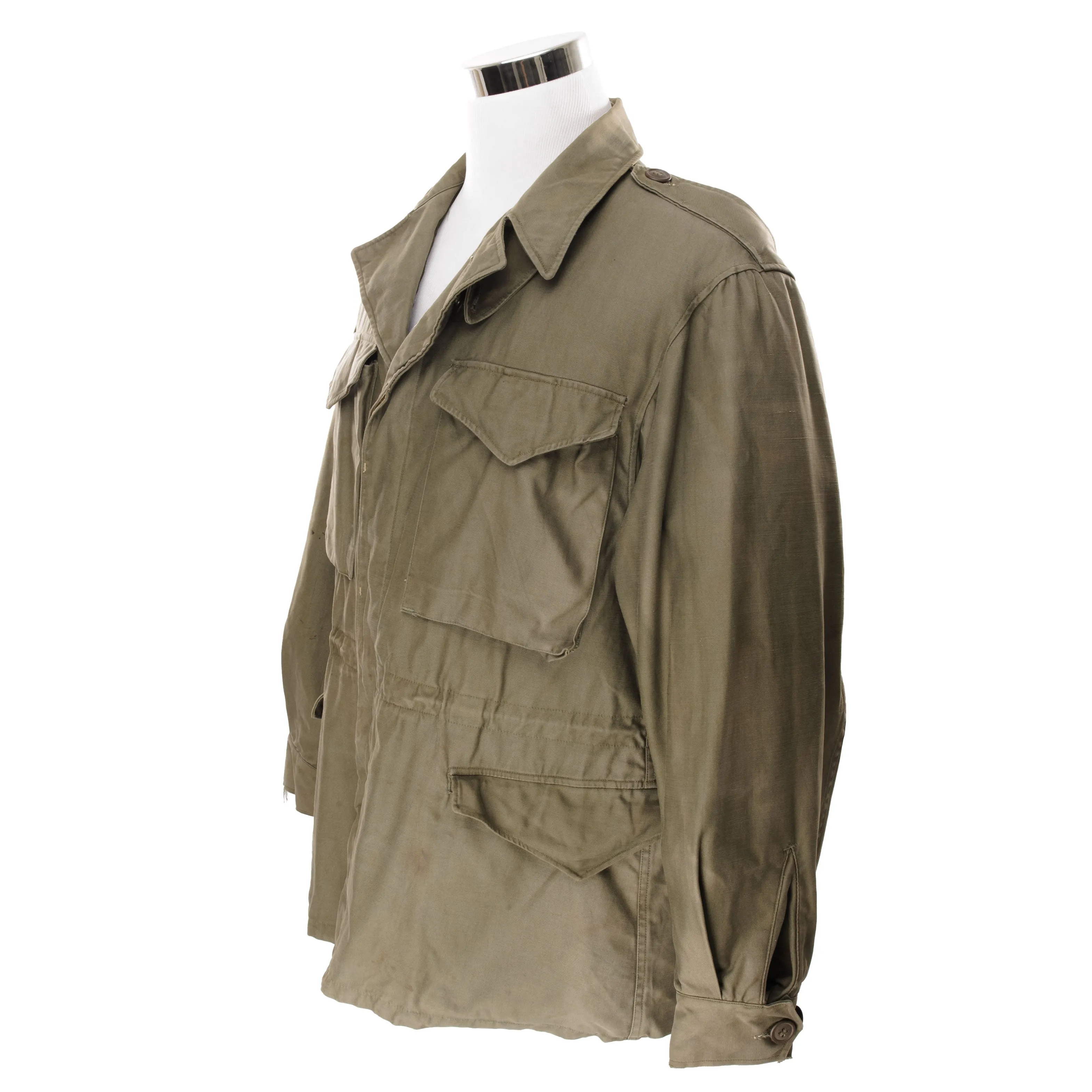 VINTAGE US ARMY M-1943 M43 FIELD JACKET 1940S WW2 ERA SIZE 40R