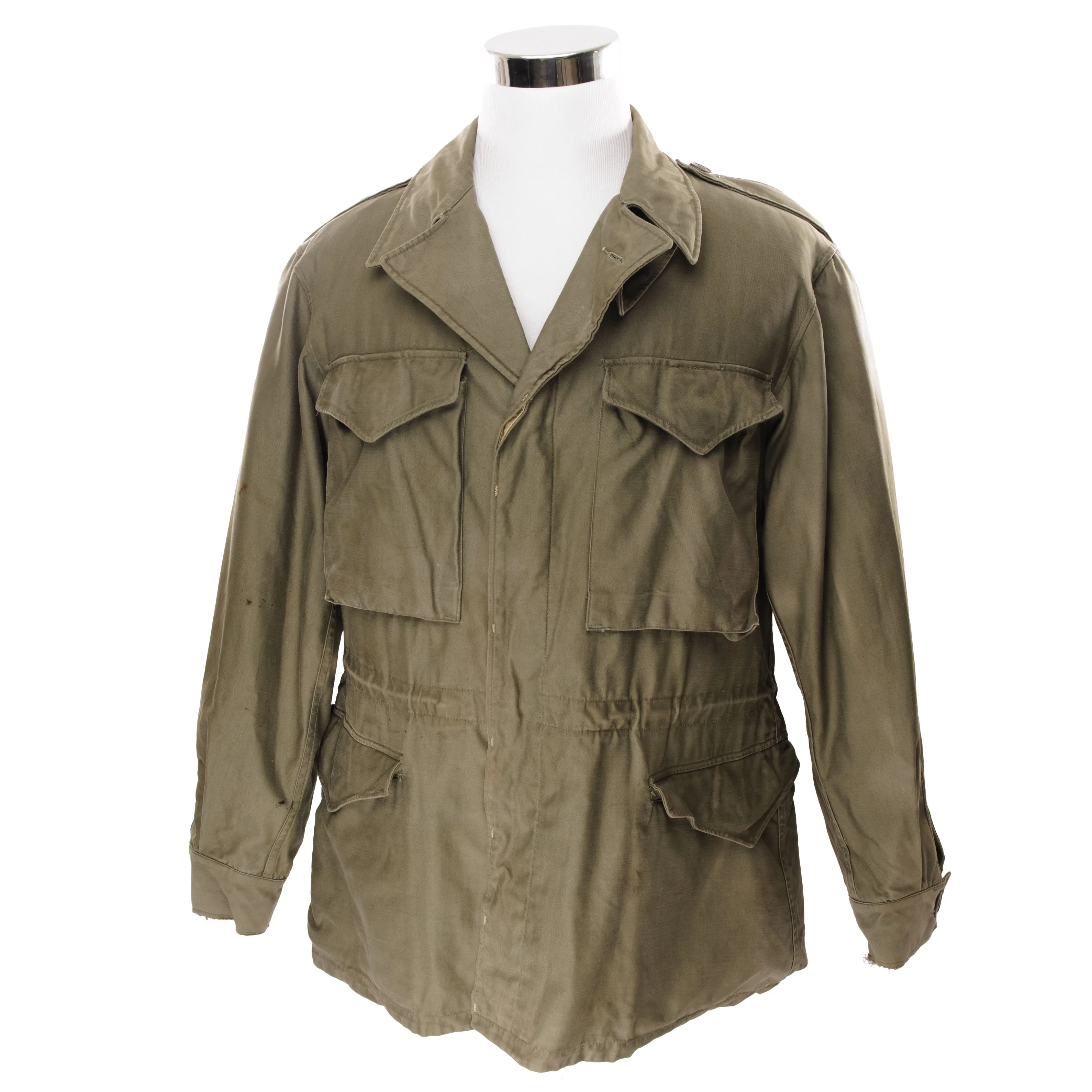 VINTAGE US ARMY M-1943 M43 FIELD JACKET 1940S WW2 ERA SIZE 40R