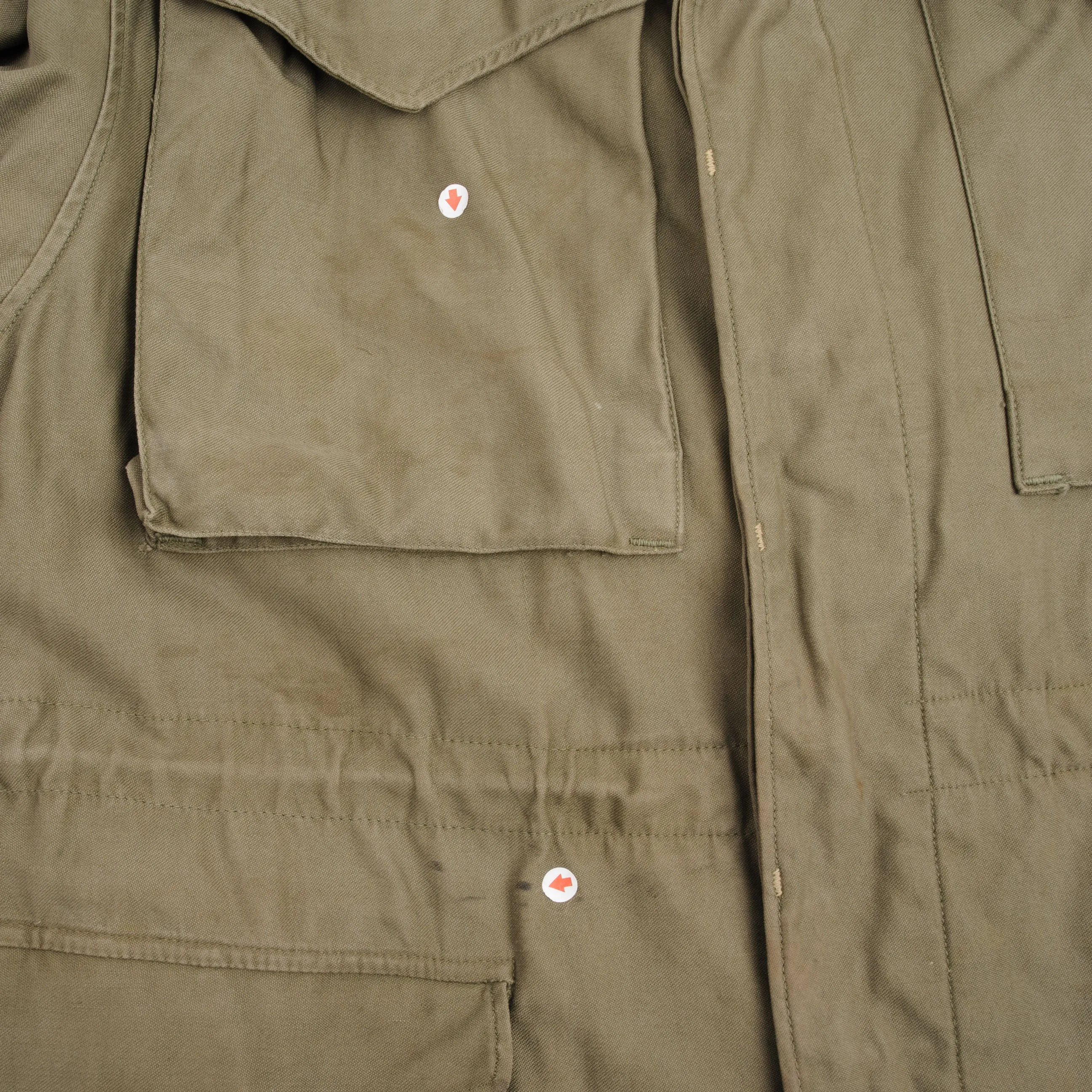 VINTAGE US ARMY M-1943 M43 FIELD JACKET 1940S WW2 ERA SIZE 40R
