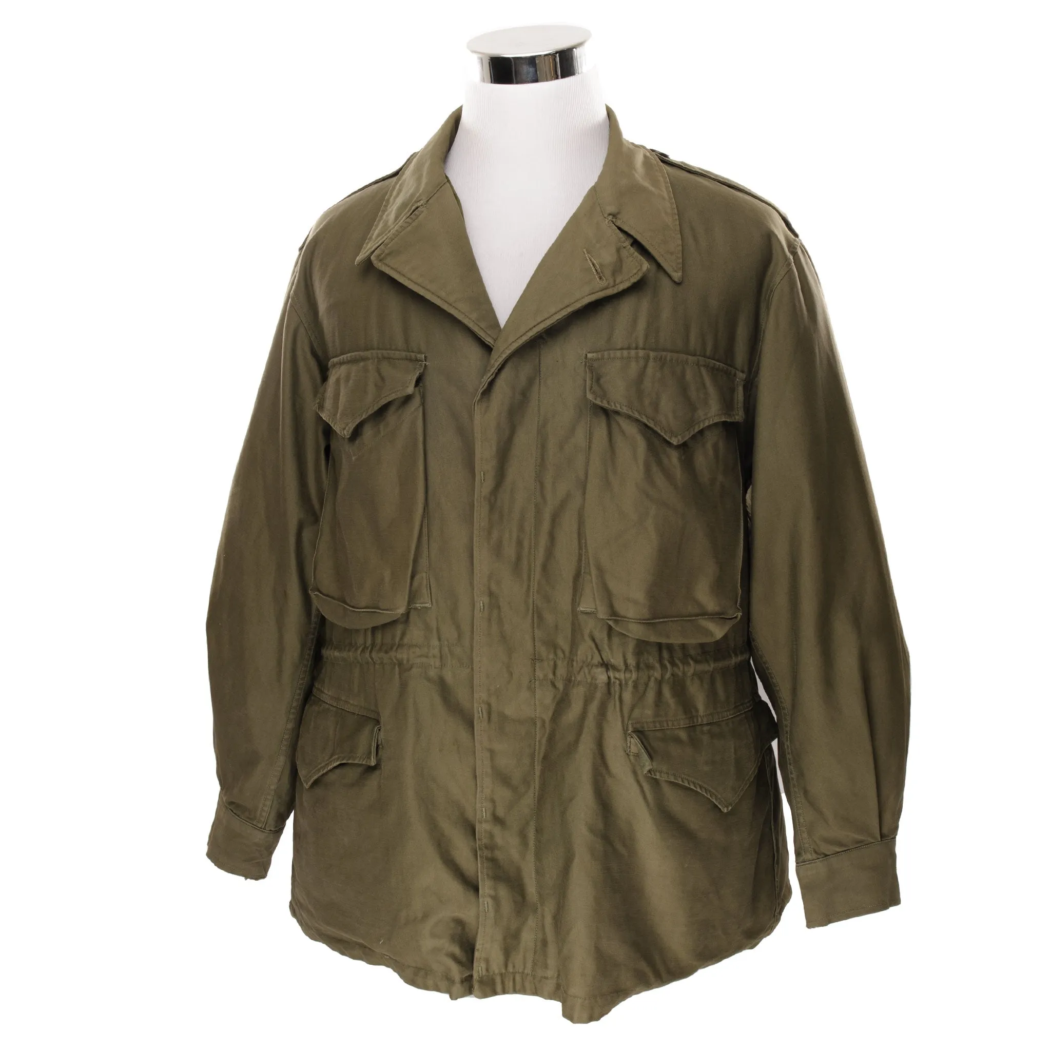 VINTAGE US ARMY M-1943 M43 FIELD JACKET 1940S WW2 ERA SIZE 42R
