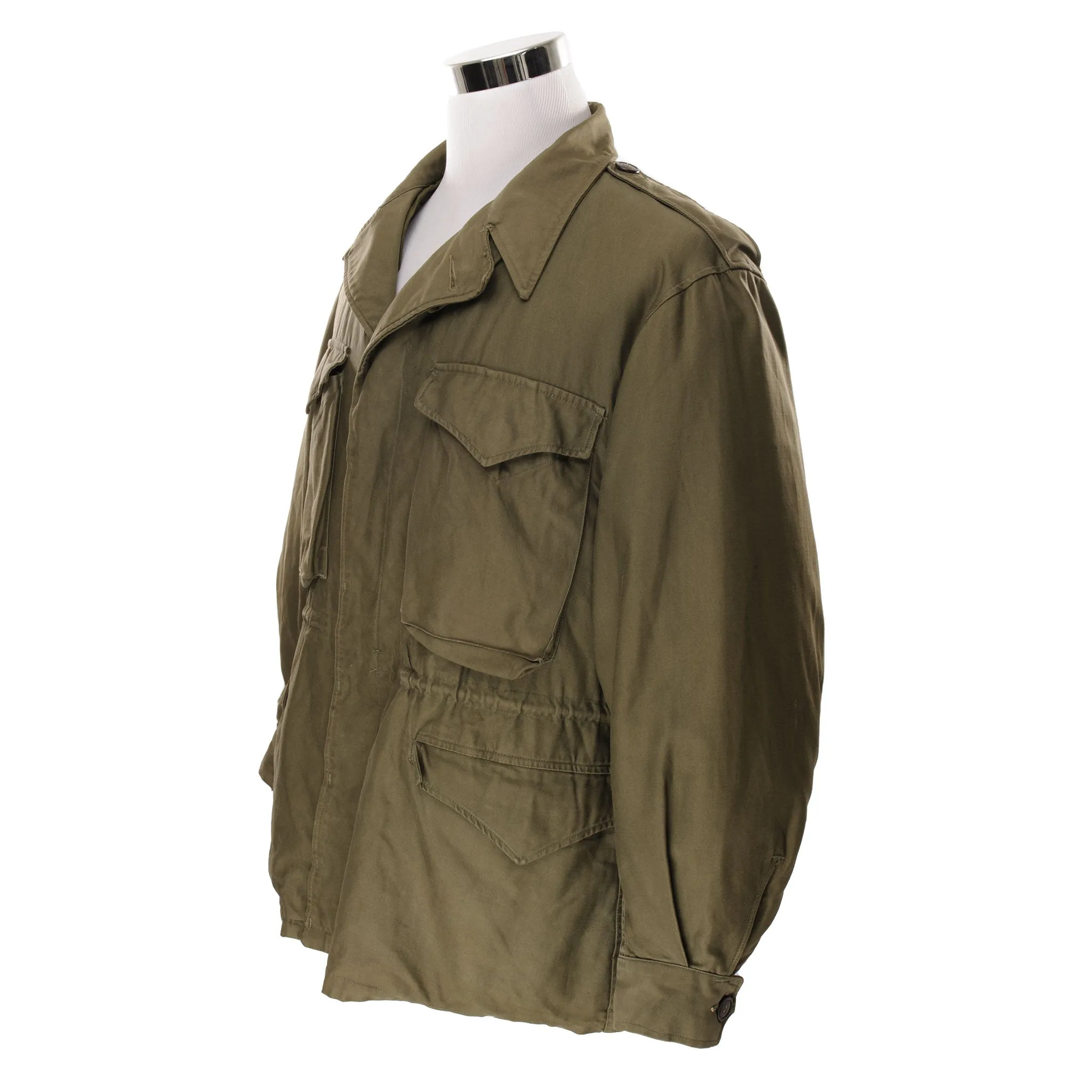 VINTAGE US ARMY M-1943 M43 FIELD JACKET 1940S WW2 ERA SIZE 42R