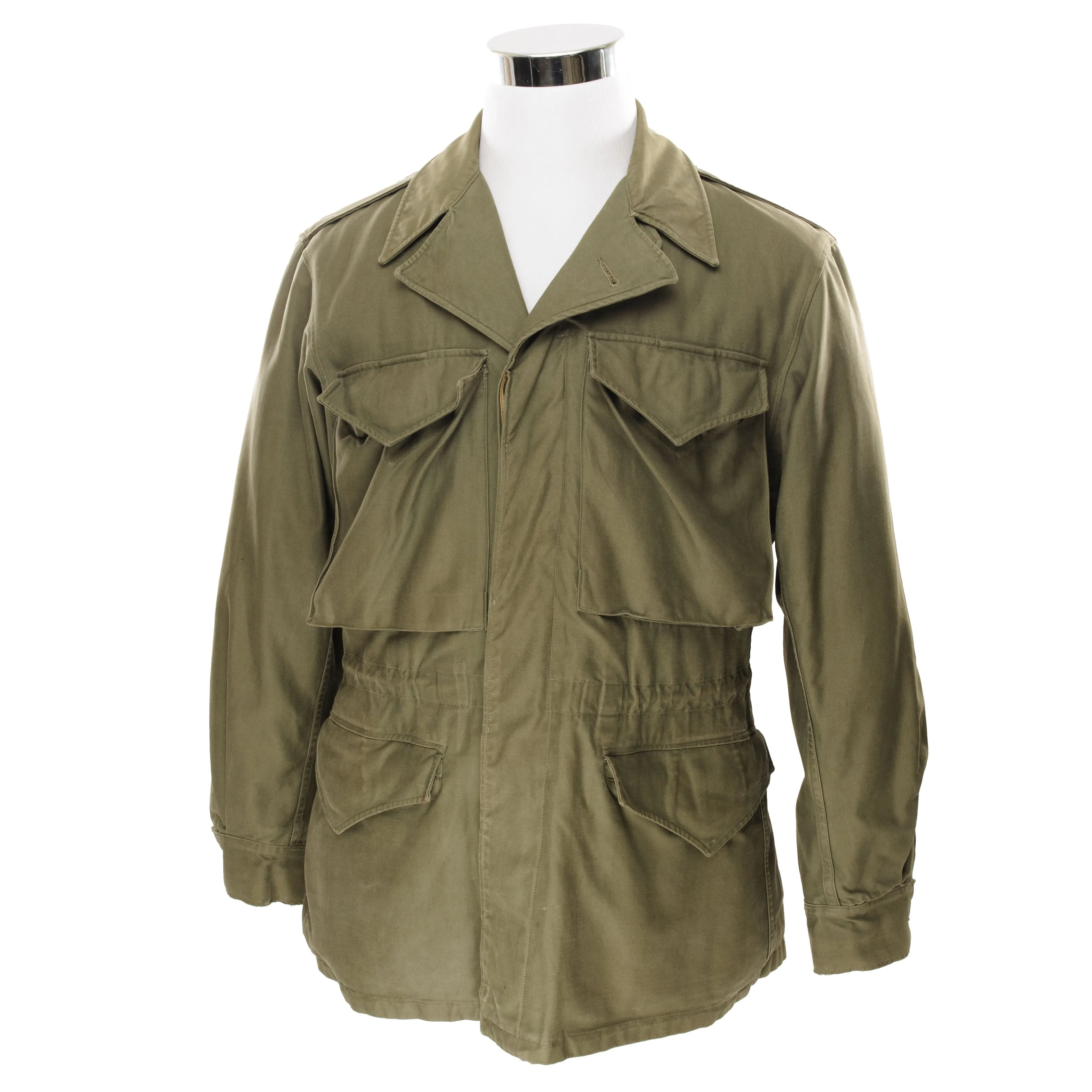 VINTAGE US ARMY M-1943 M43 FIELD JACKET 1940S WW2 SIZE 34R