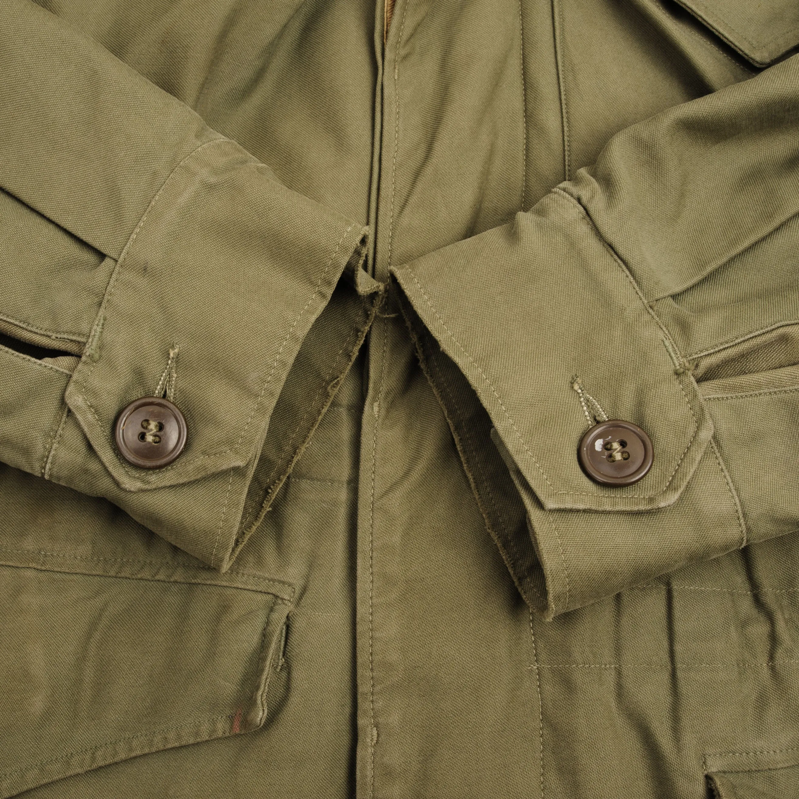 VINTAGE US ARMY M-1943 M43 FIELD JACKET 1940S WW2 SIZE 34R