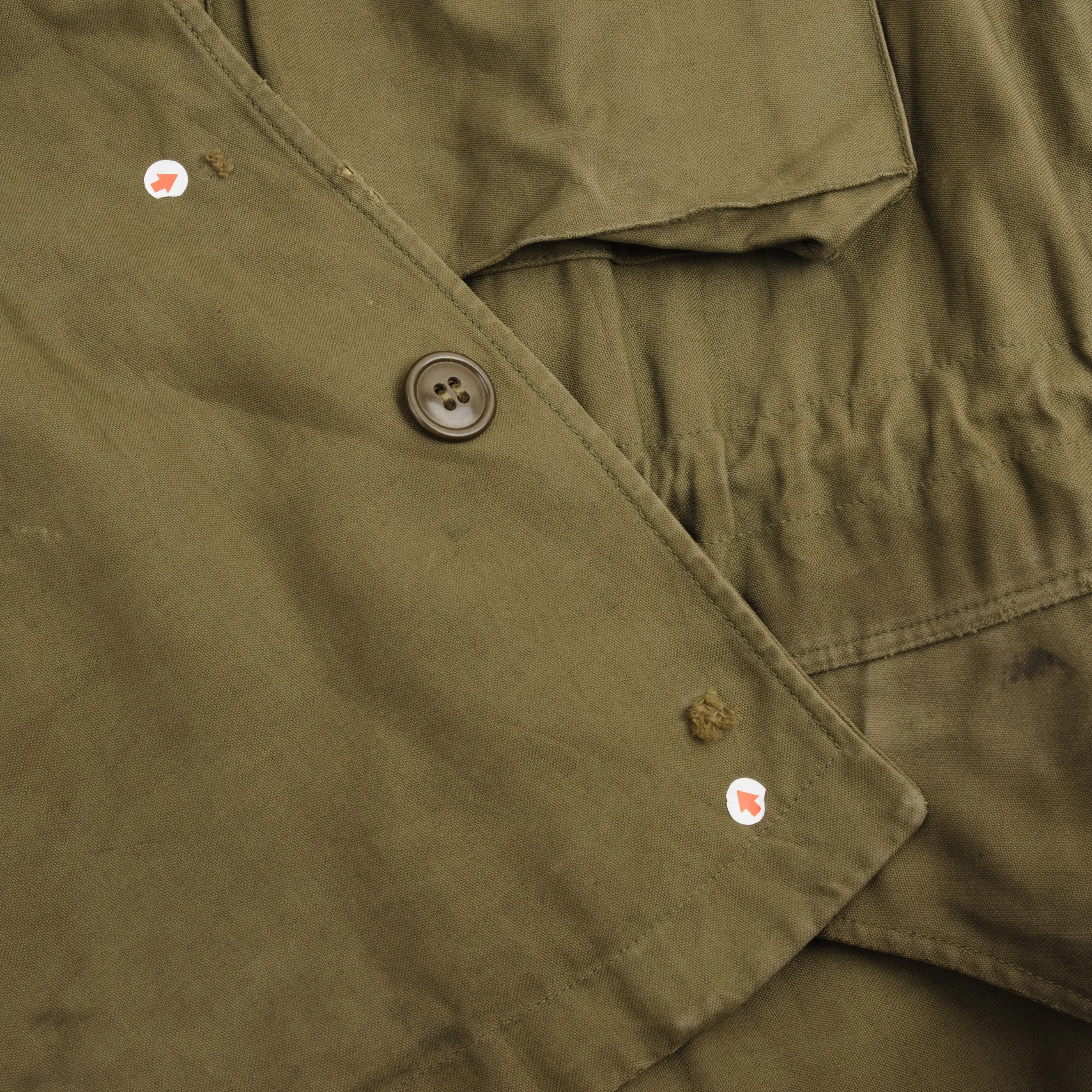 VINTAGE US ARMY M-1943 M43 FIELD JACKET 1944 WW2 SIZE 38R
