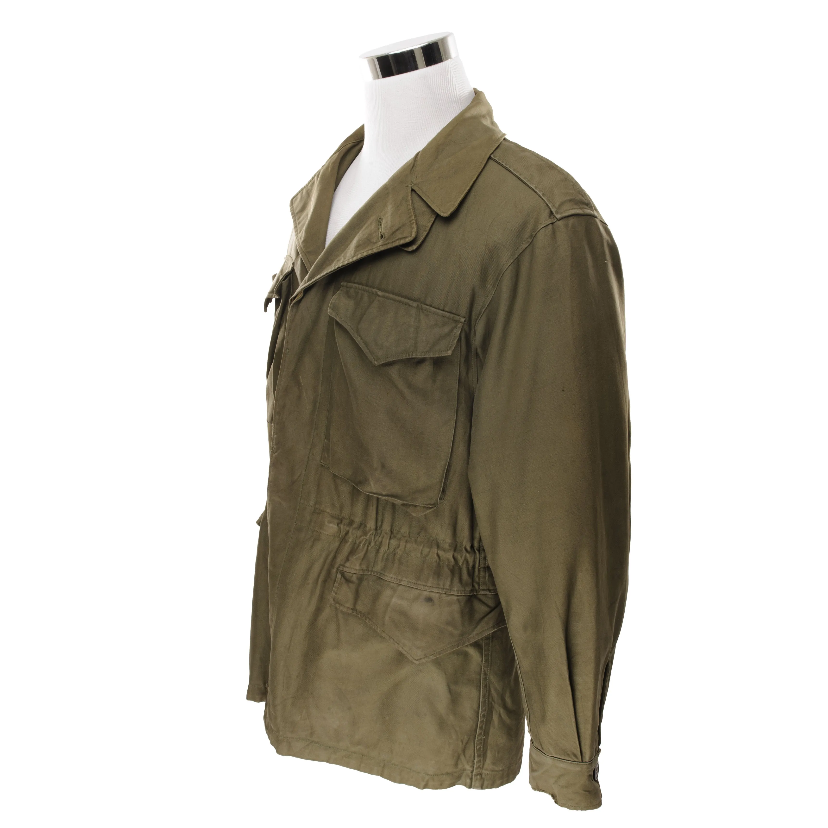 VINTAGE US ARMY M-1943 M43 FIELD JACKET 1944 WW2 SIZE 38R