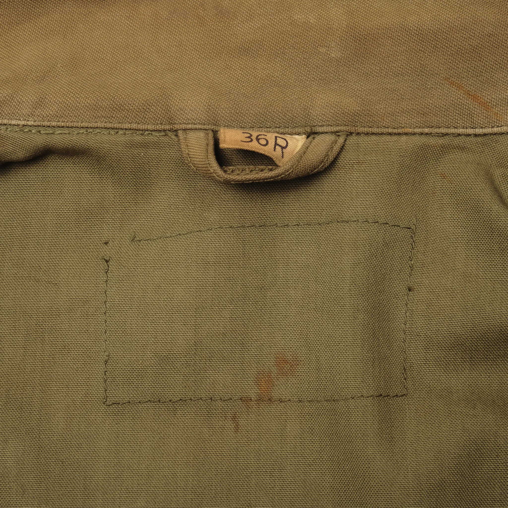 VINTAGE US ARMY M-1943 M43 FIELD JACKET 1945 WW2 SIZE 36R