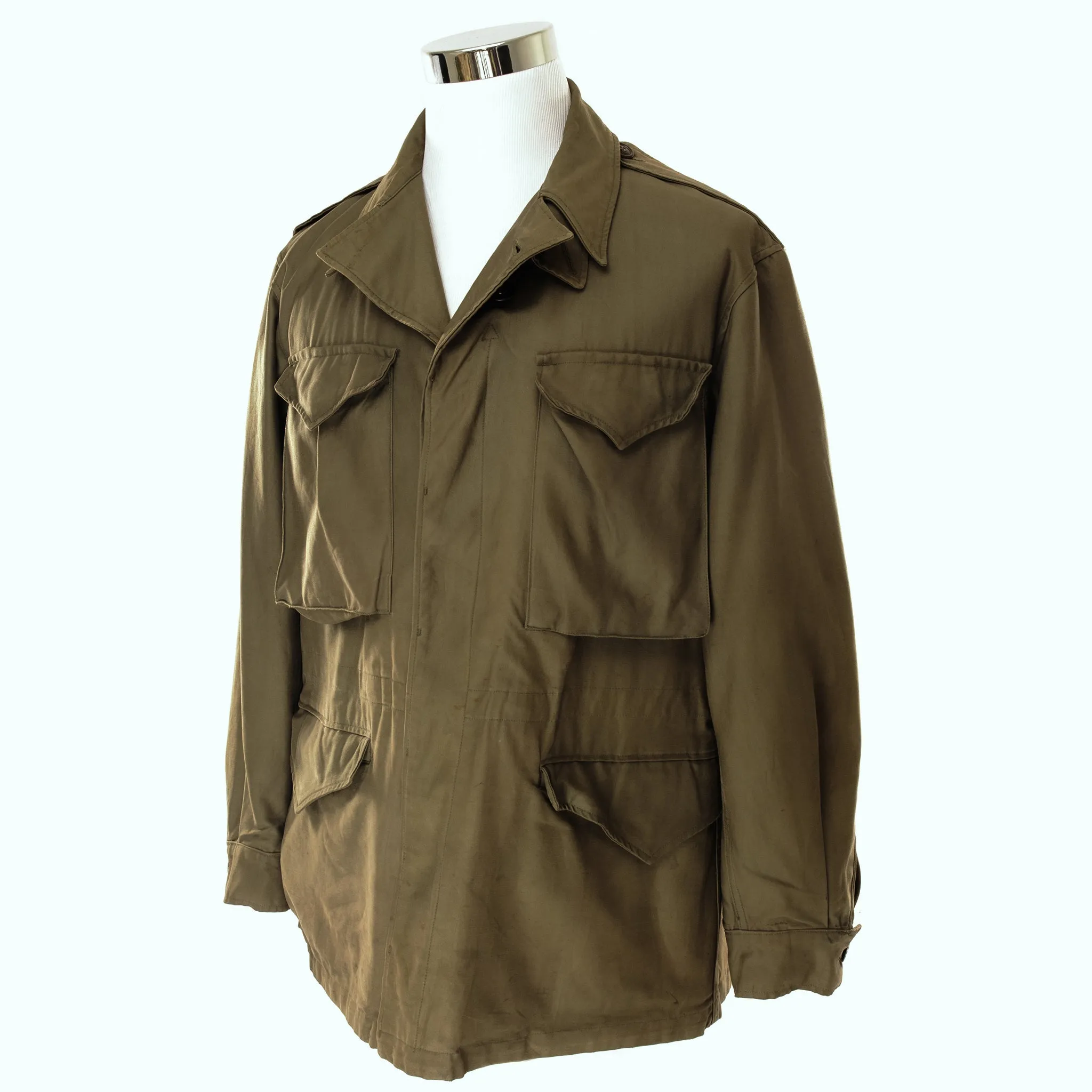 VINTAGE US ARMY M-1943 M43 FIELD JACKET 1945 WW2 SIZE 36R