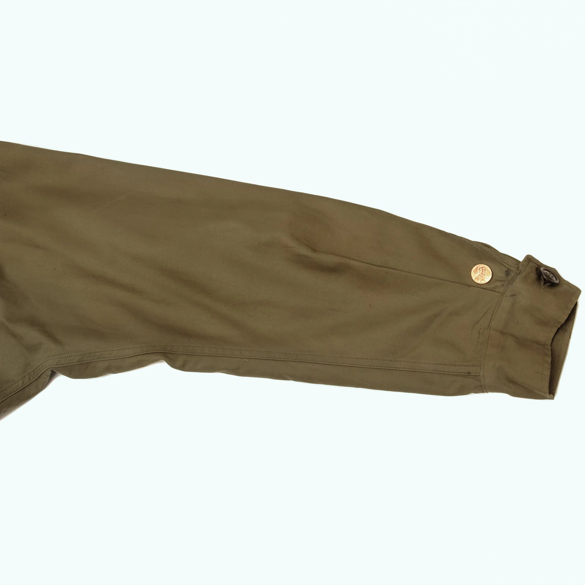VINTAGE US ARMY M-1943 M43 FIELD JACKET 1945 WW2 SIZE 36R