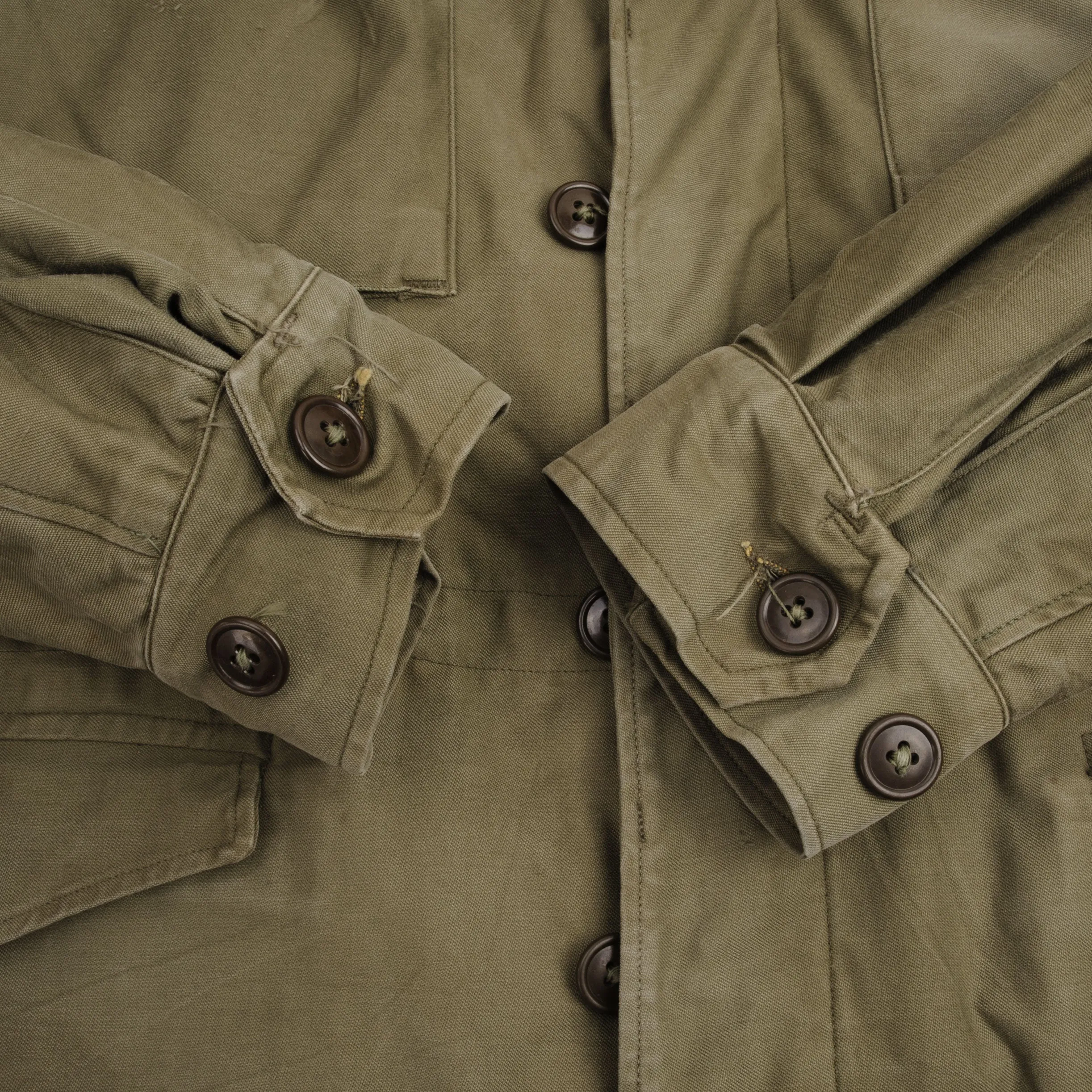 VINTAGE US ARMY M-1943 M43 FIELD JACKET 1945 WW2 SIZE 40L