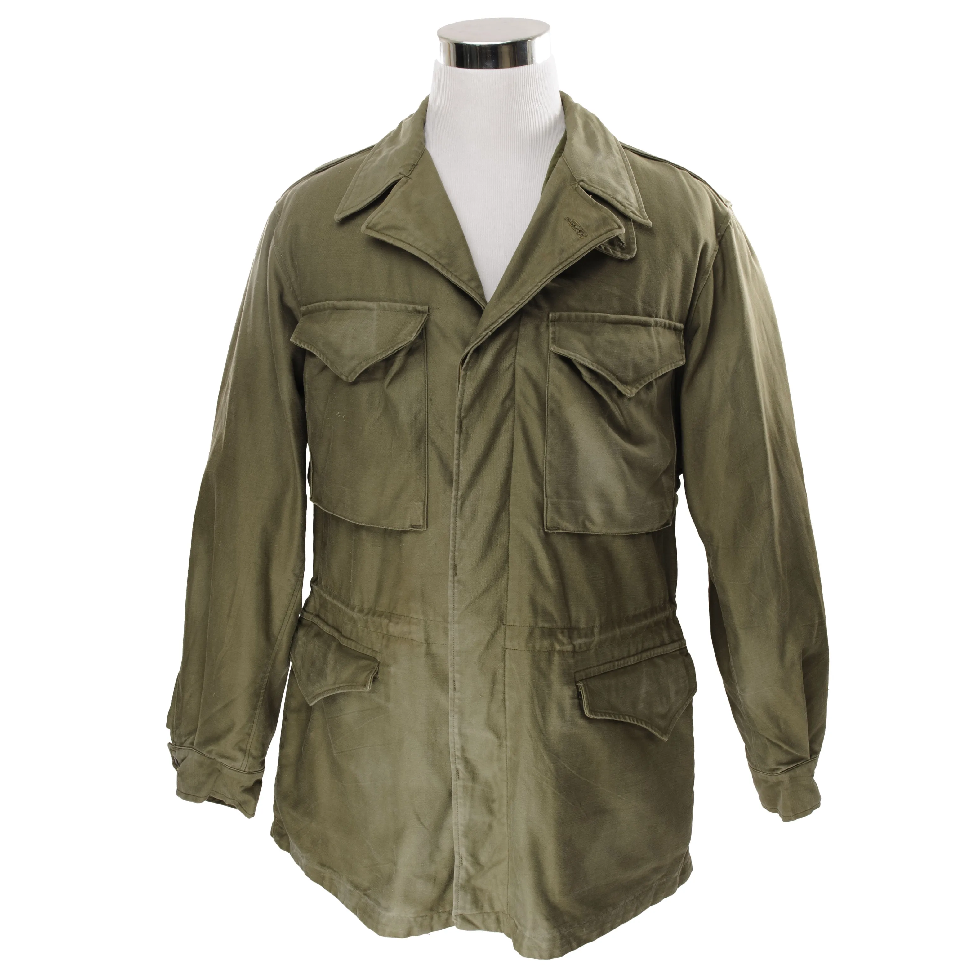 VINTAGE US ARMY M-1943 M43 FIELD JACKET 1945 WW2 SIZE 40L