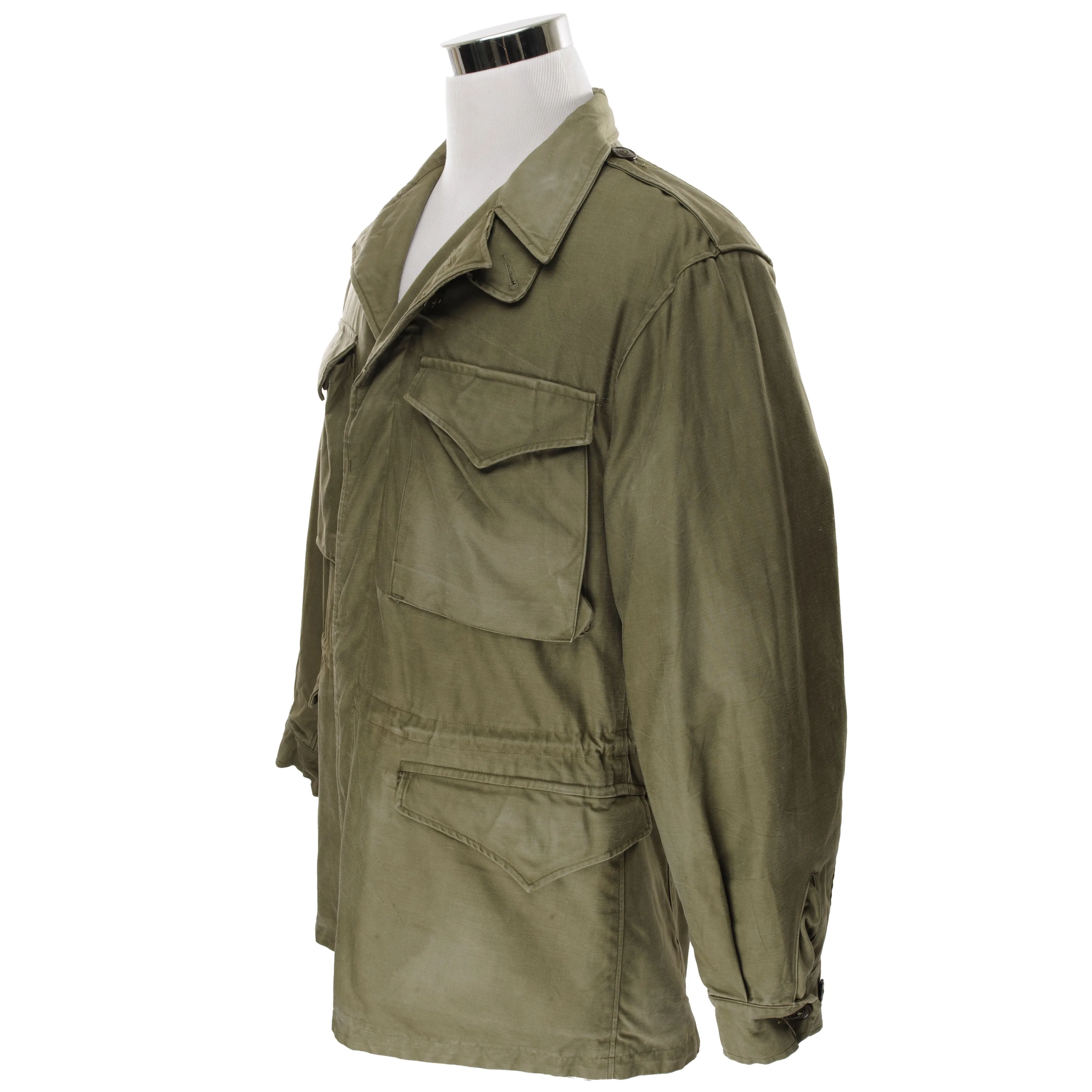 VINTAGE US ARMY M-1943 M43 FIELD JACKET 1945 WW2 SIZE 40L
